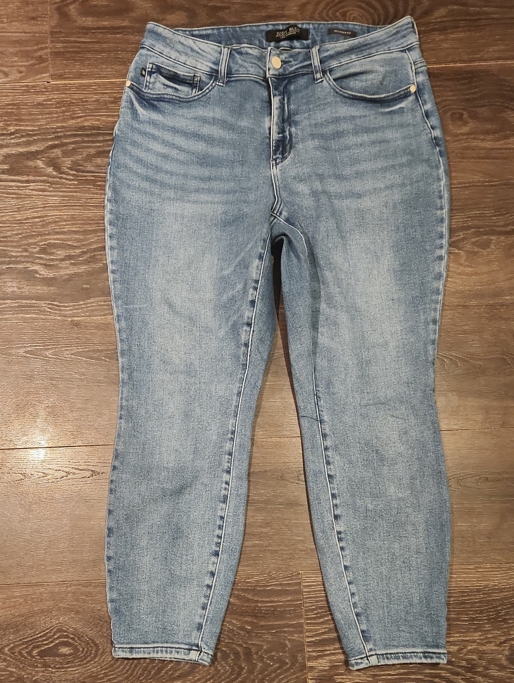 ❤️ NWOT! JUDY BLUE RELAXED HIGH RISE SKINNY ANKLE JEANS, 16W (33 WOMAN) - Picture 3 of 10